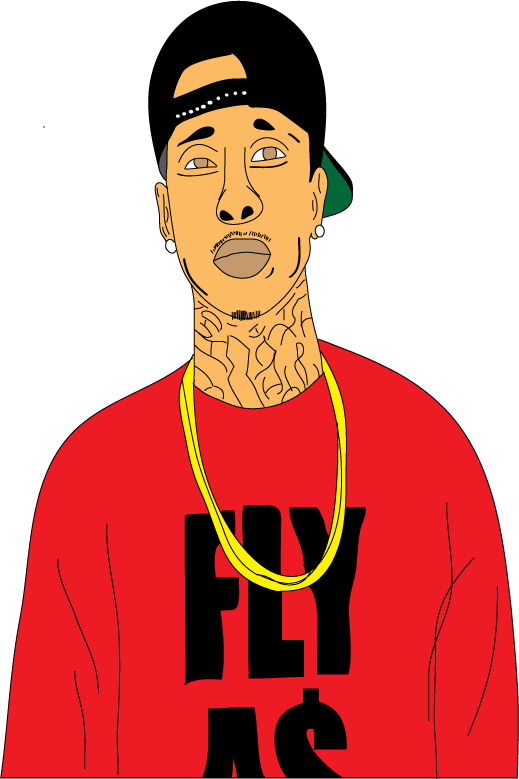 Tyga Drawing - Illustration Clipart (519x779), Png Download