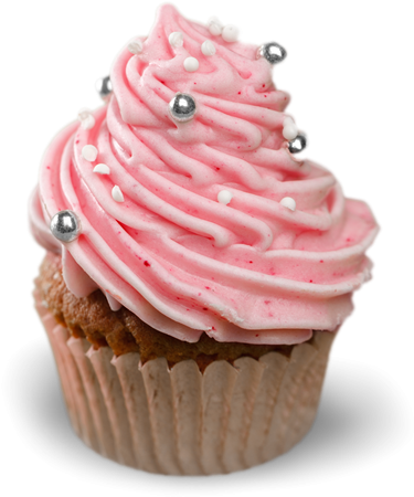 Pink Swirl - Cupcake Clipart (900x1200), Png Download