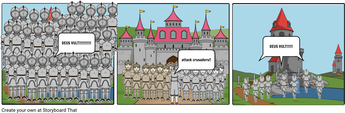 Crusades - Cartoon Clipart (1164x385), Png Download