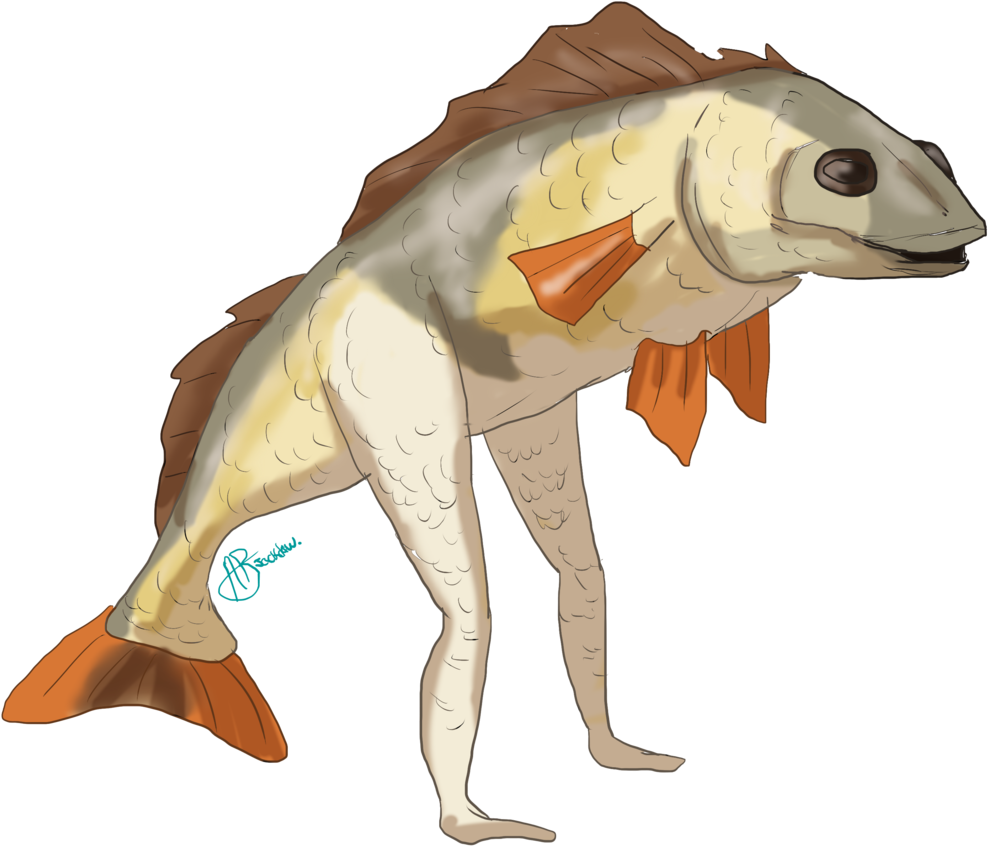 Fish With Legs Goat Simulator Clipart (1024x1152), Png Download