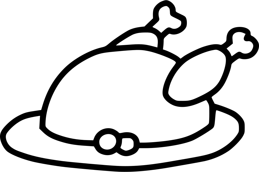 Feast Png Free - Line Art Clipart (980x652), Png Download