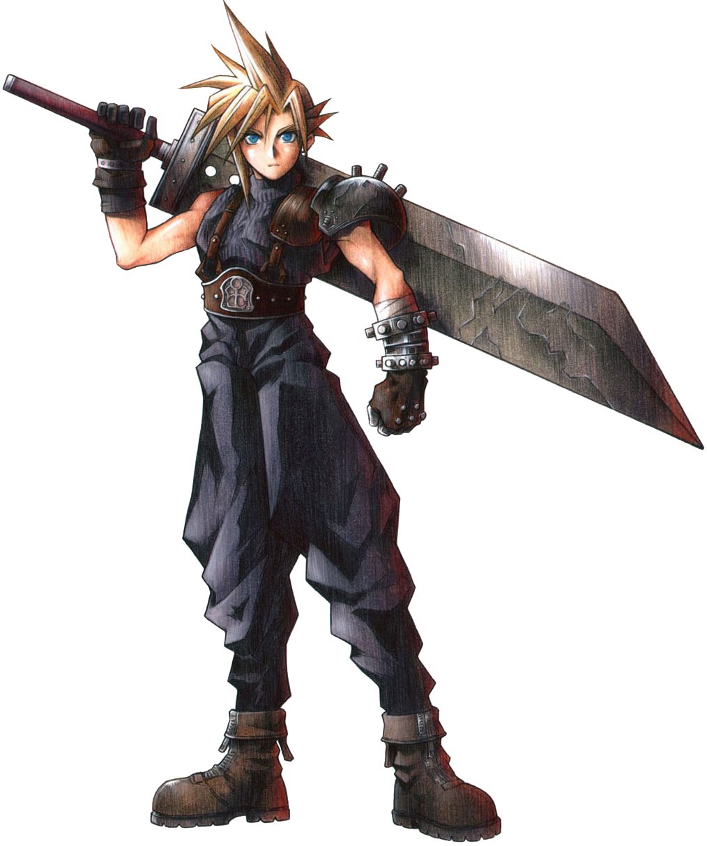 Cloud Ffvii - Ff7 Cloud Strife Clipart (1014x1213), Png Download