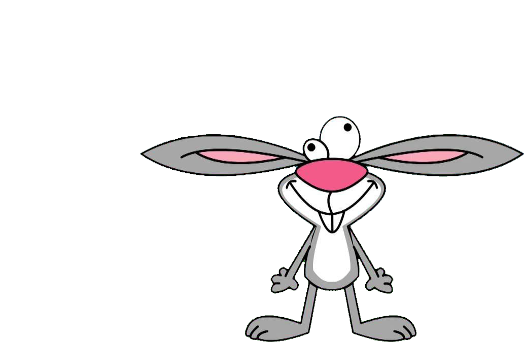 Hop Hop Bunny - Cartoon Clipart (1280x720), Png Download