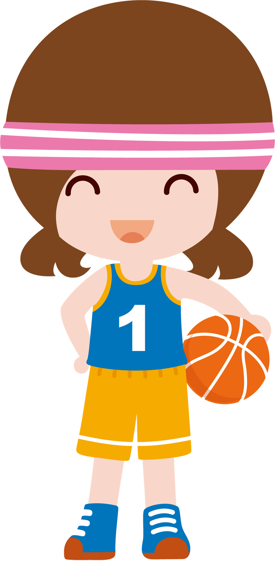 Minus Football Pictures, Art For Kids, Printables, - Niña Baloncesto Png Clipart (900x1832), Png Download