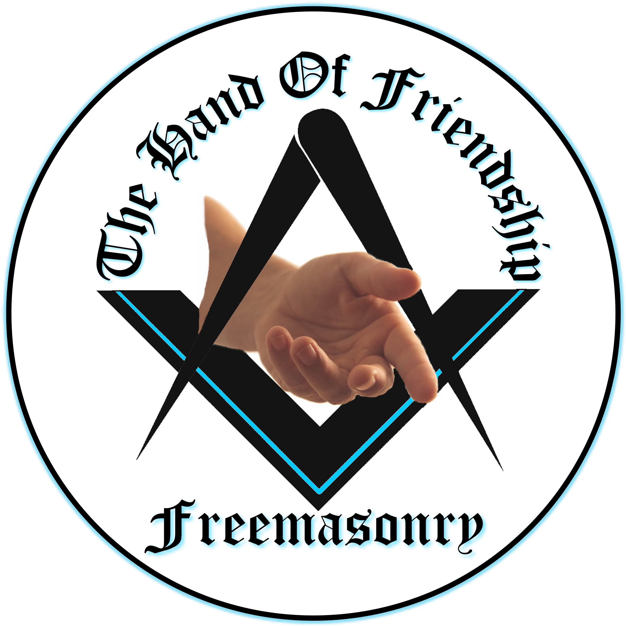 Freemason Vector Svg - Hand Of Friendship Clipart (2152x2152), Png Download
