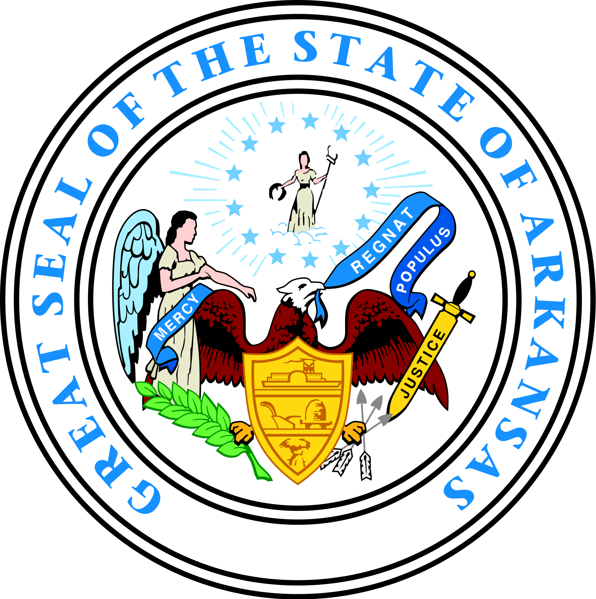 File Arkansas Stateseal - Arkansas State Seal Clipart (2000x2011), Png Download