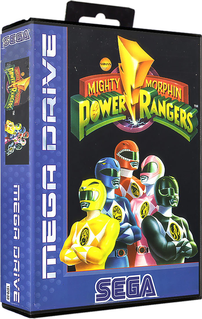 Mighty Morphin Power Rangers - Mighty Morphin Power Rangers Mega Drive Clipart (729x1134), Png Download