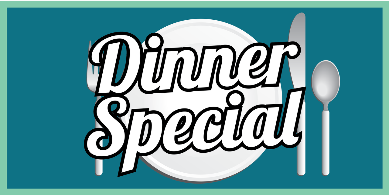 Dinner Special Vinyl Banner Clipart (1280x793), Png Download