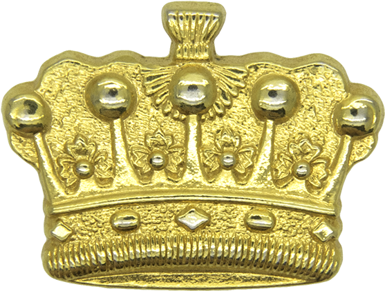Crown Pin V, Gold - Crown Clipart (600x600), Png Download