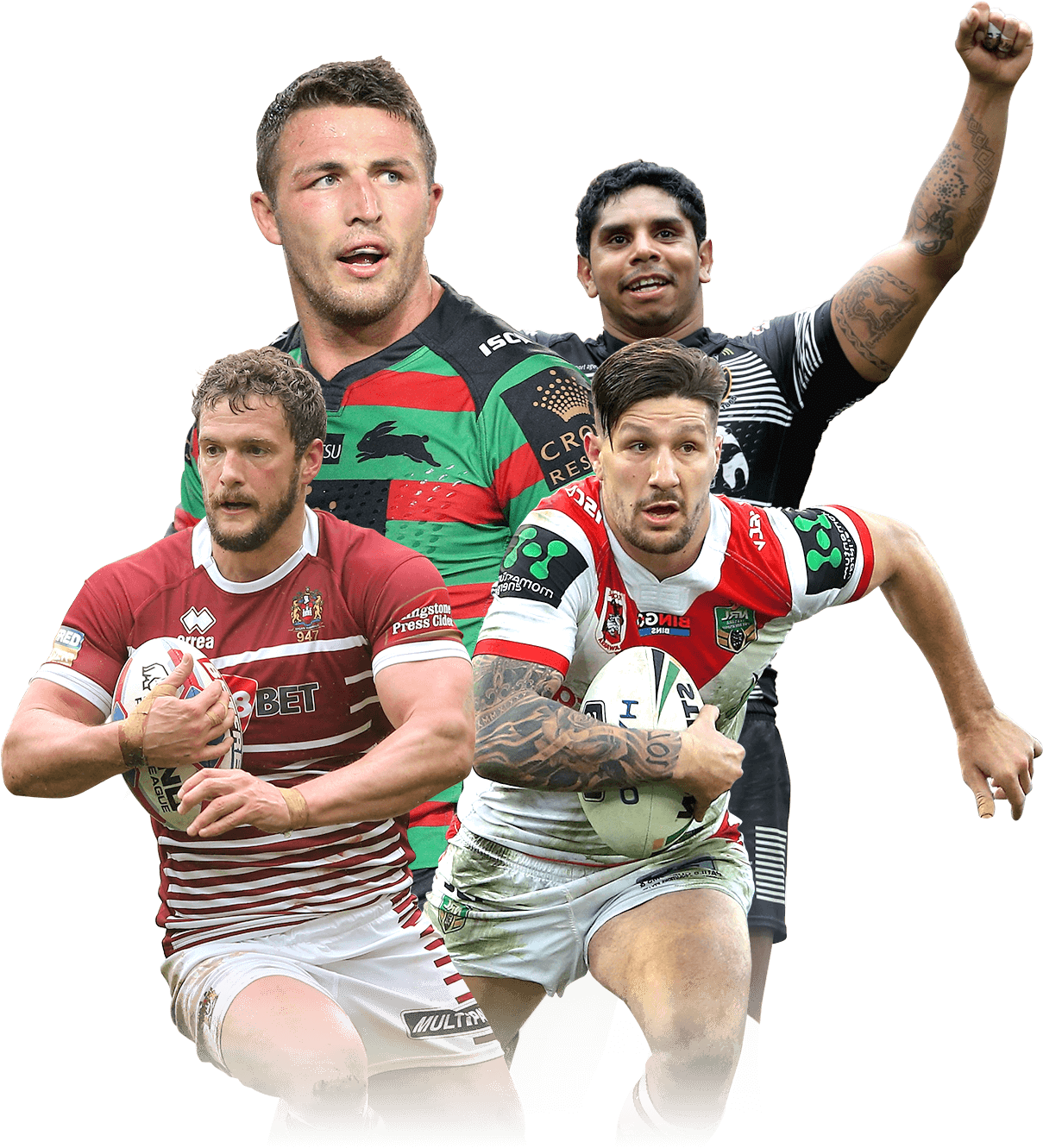 Super On Tour - Rugby League Players Png Clipart (1283x1382), Png Download
