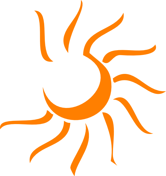 Sun Clip Art - Sun Art Black And White - Png Download (564x600), Png Download