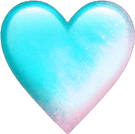 #heart #hearts #blue #emoji #emojis #pink #smoke - Heart Clipart (1024x1024), Png Download