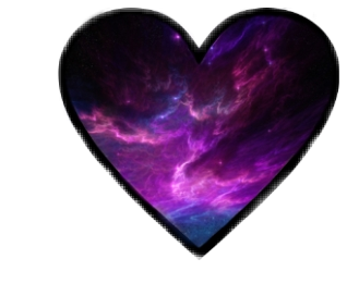#galaxy #emoji #heart #beautiful #smoke - Purple Space Clipart (318x272), Png Download