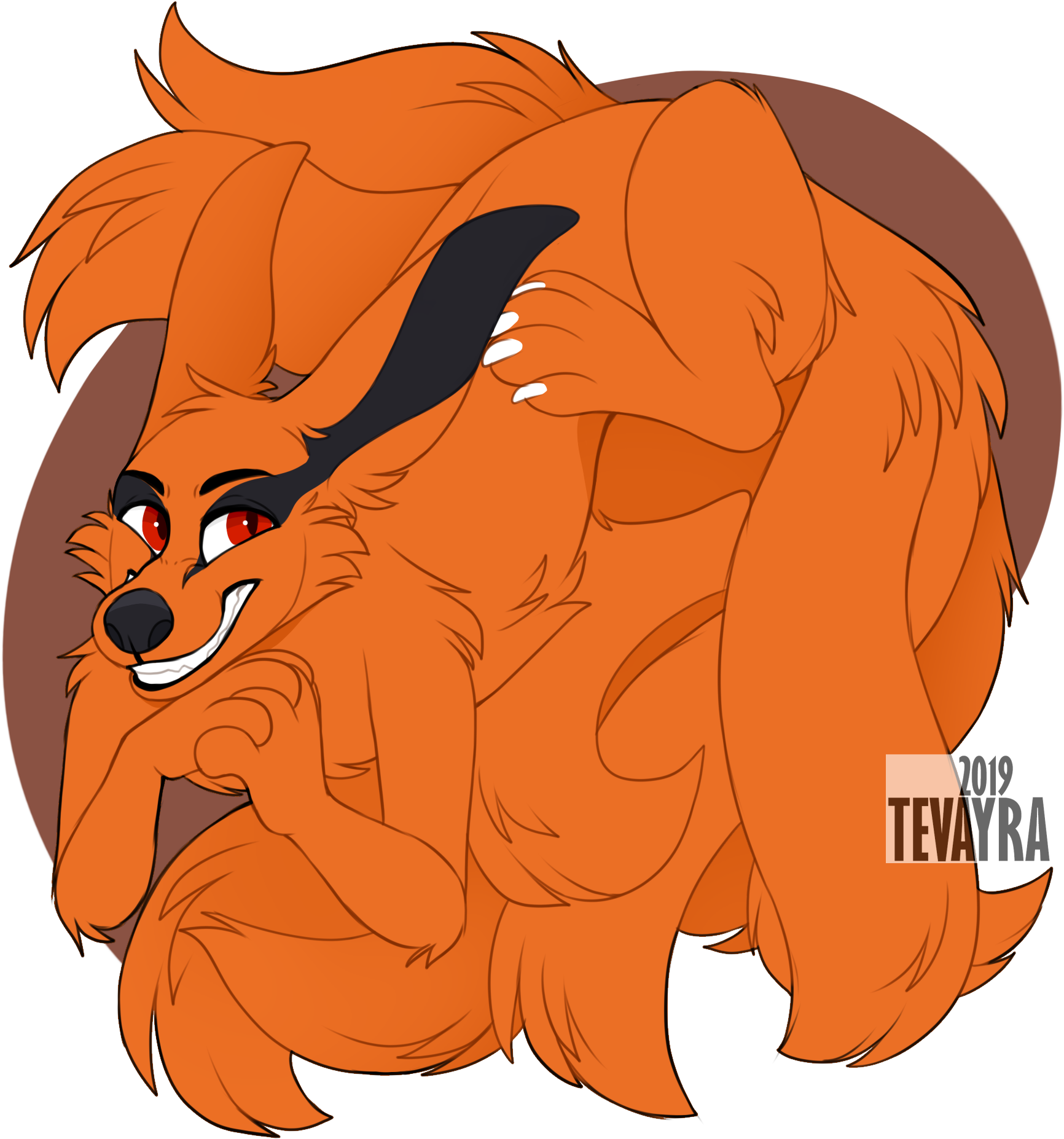 Kurama - Naruto Kurama Fanart Clipart (2000x2000), Png Download