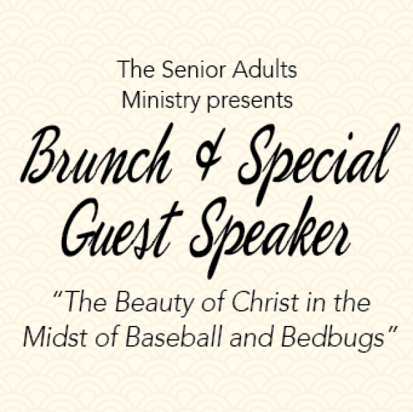 Senior Adults Brunch And Special Guest Speaker - Calligraphy Clipart (600x598), Png Download