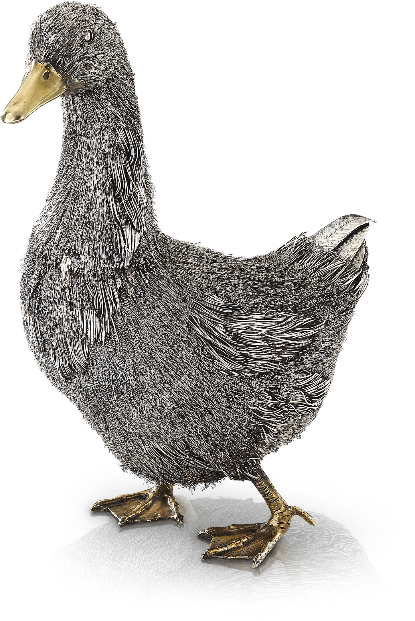 Buccellati - Animals - Duck - Silver - Mallard Clipart (2362x2362), Png Download