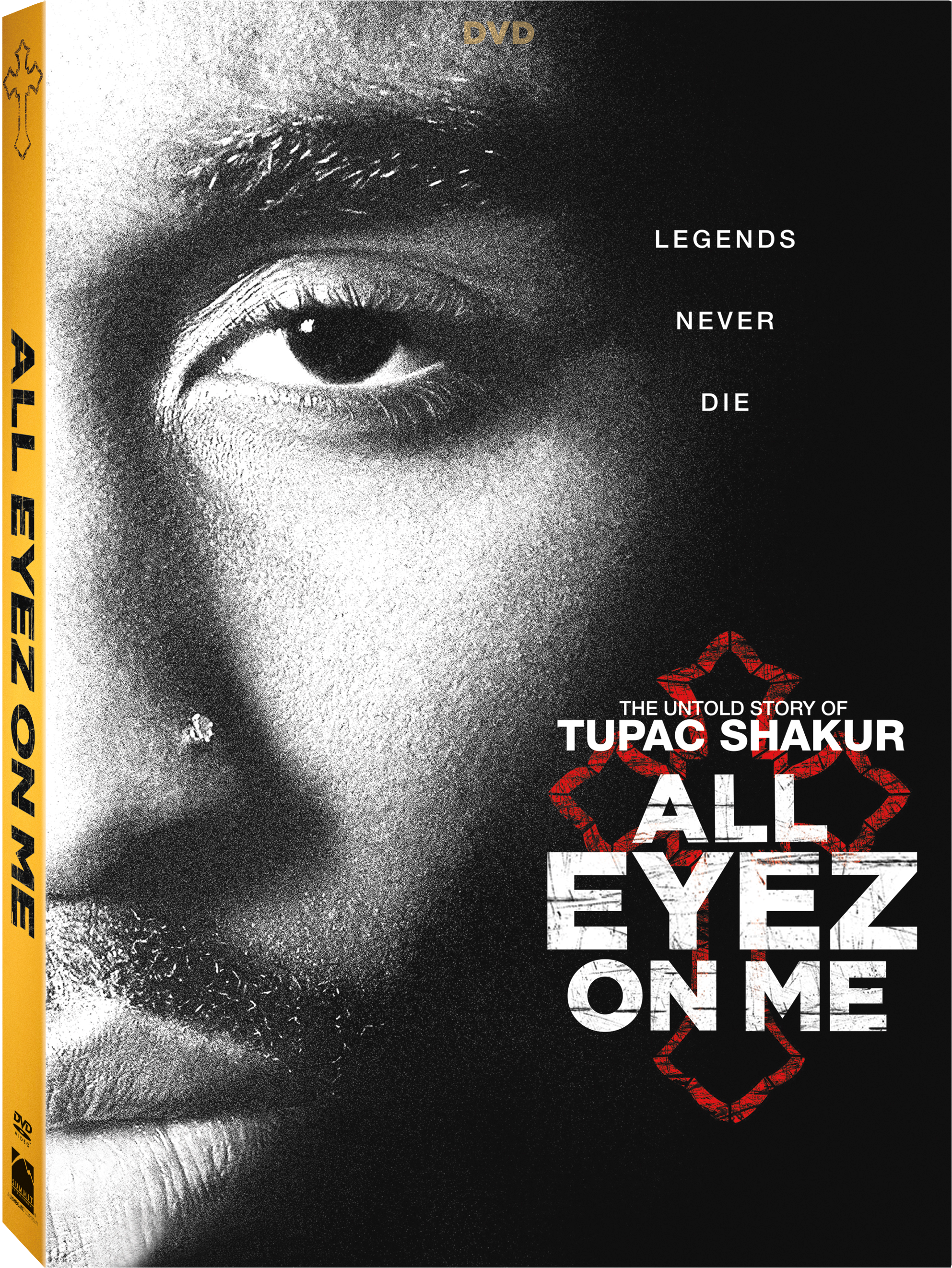 Lionsgate Announces “all Eyez On Me“ Digital Hd Release - All Eyez On Me Bluray Clipart (2391x2945), Png Download