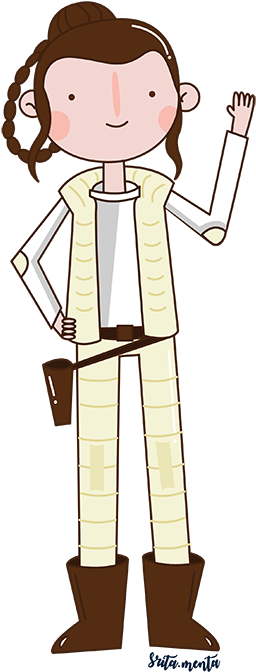 Star Wars Srita Menta - Cartoon Clipart (600x769), Png Download