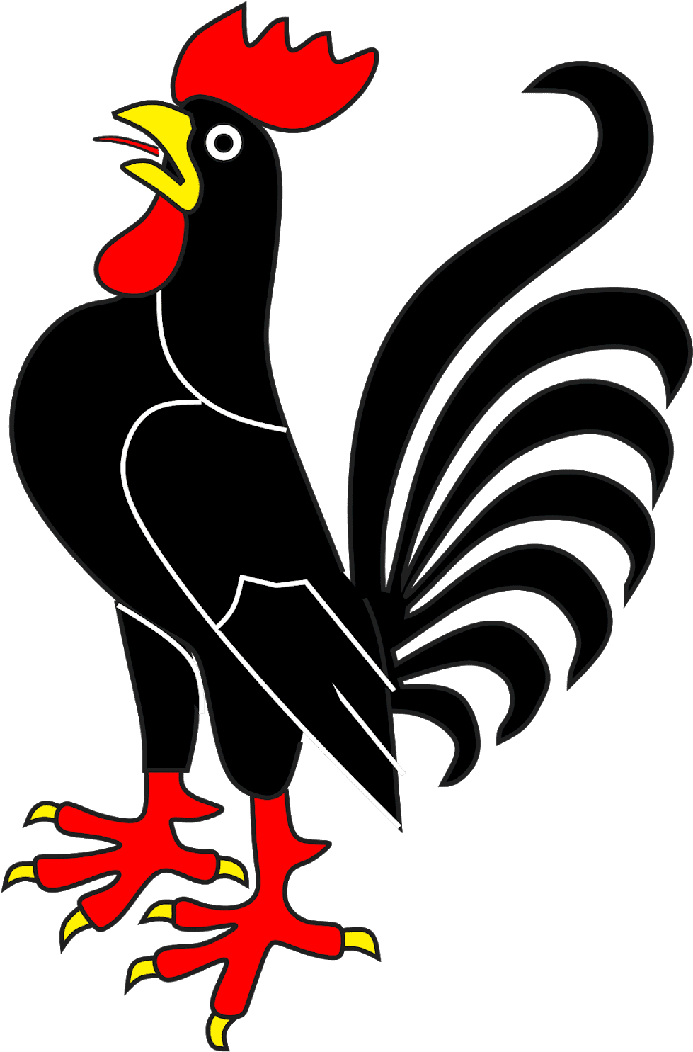 Chicken Png Vector - Wappen Clipart (1460x1600), Png Download