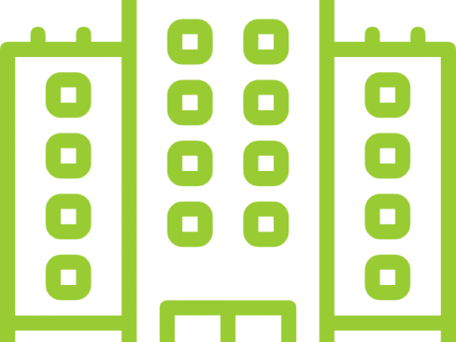 Factory Clipart Business Building - Residential Commercial Construction Clipart - Png Download (640x480), Png Download