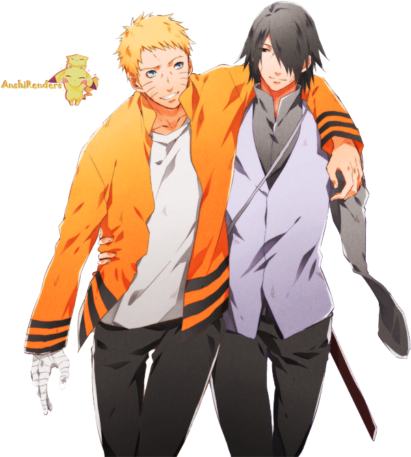 Naruto And Sasuke Render Clipart (650x700), Png Download