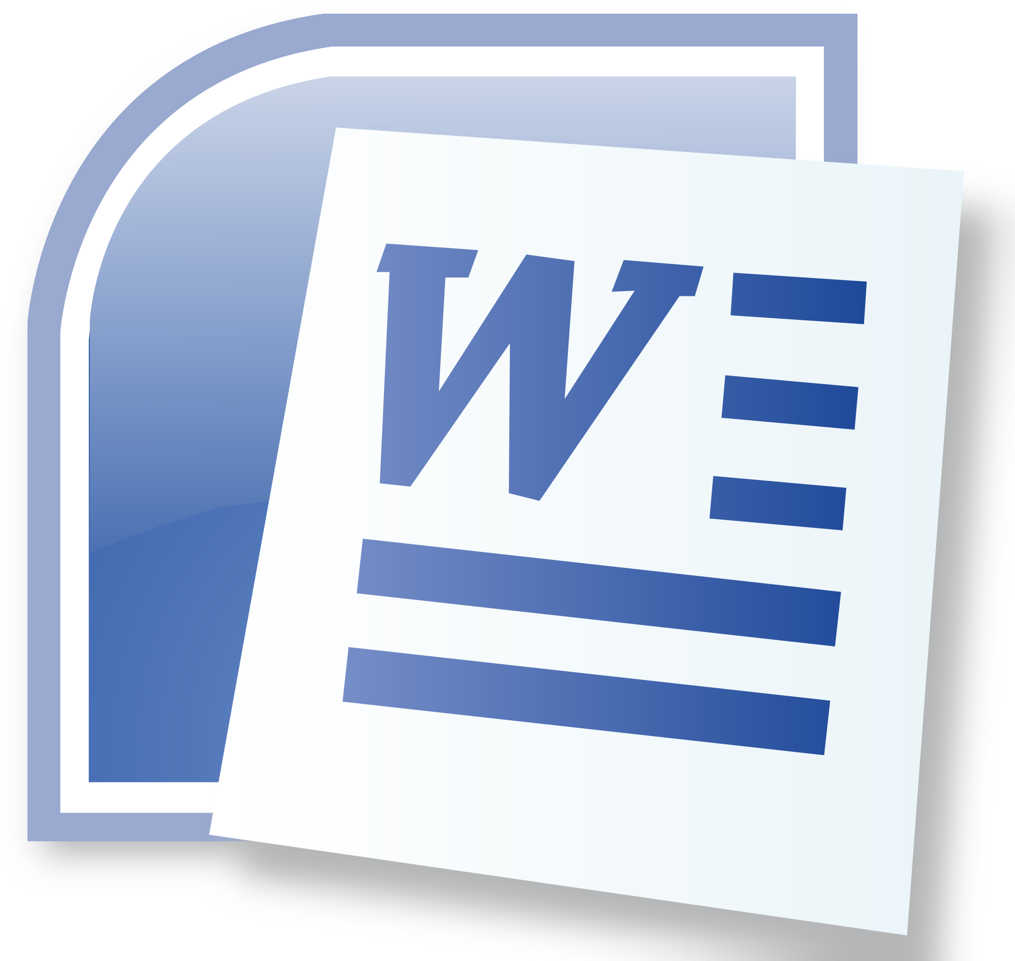 Microsoft Word Icon - Information About Ms Word Clipart (2000x1923), Png Download