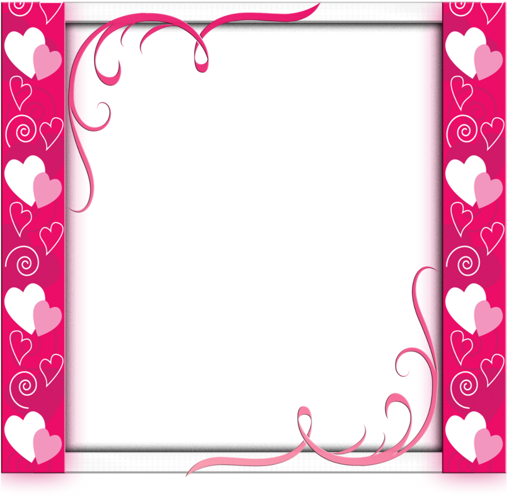 #mq #pink #hearts #frame #frames #border #borders - Barbie Frames Clipart (1024x1024), Png Download