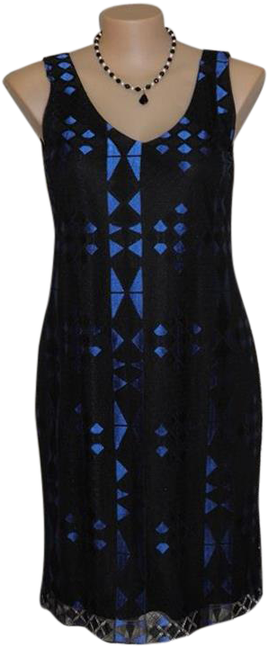 Beautiful Lace Overlay - Day Dress Clipart (542x723), Png Download