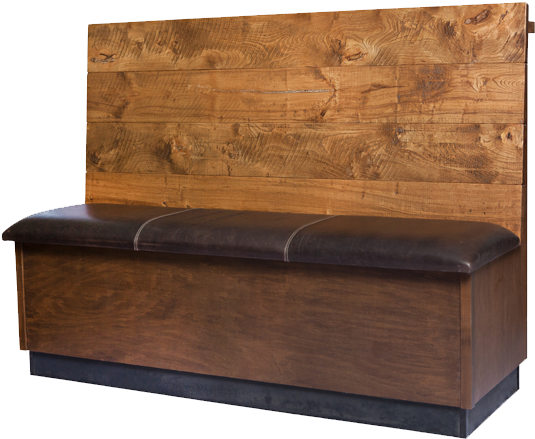 Hampton Single Booth Download - Bench Clipart (600x600), Png Download