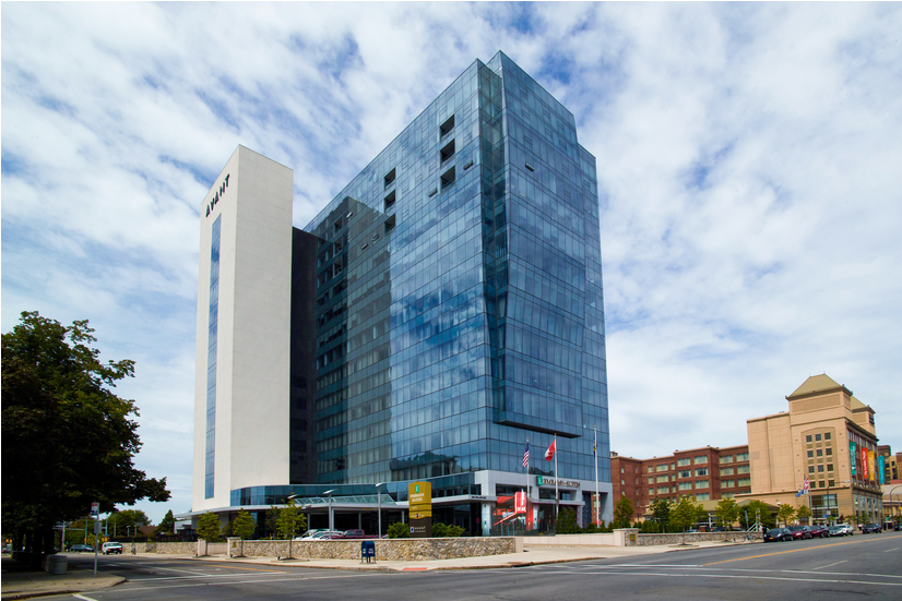 200 Delaware Avenue - Commercial Building Clipart (1110x550), Png Download