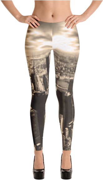 Ny Skyline - Leggings - Gaming Mermaid Merch Clipart (600x600), Png Download