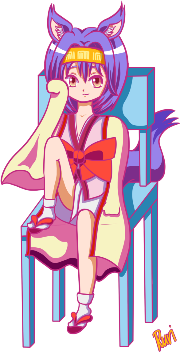 No Game No Life Izuna Png - Cartoon Clipart (670x1191), Png Download