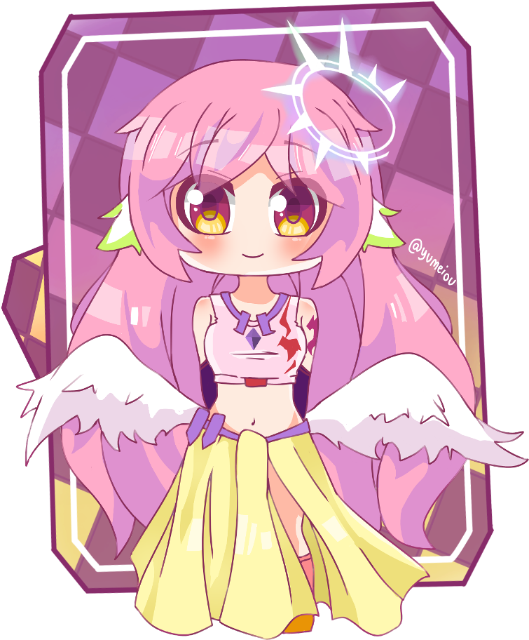 Jibril No Game No Life Something From Dev - Cartoon Clipart (1024x1138), Png Download
