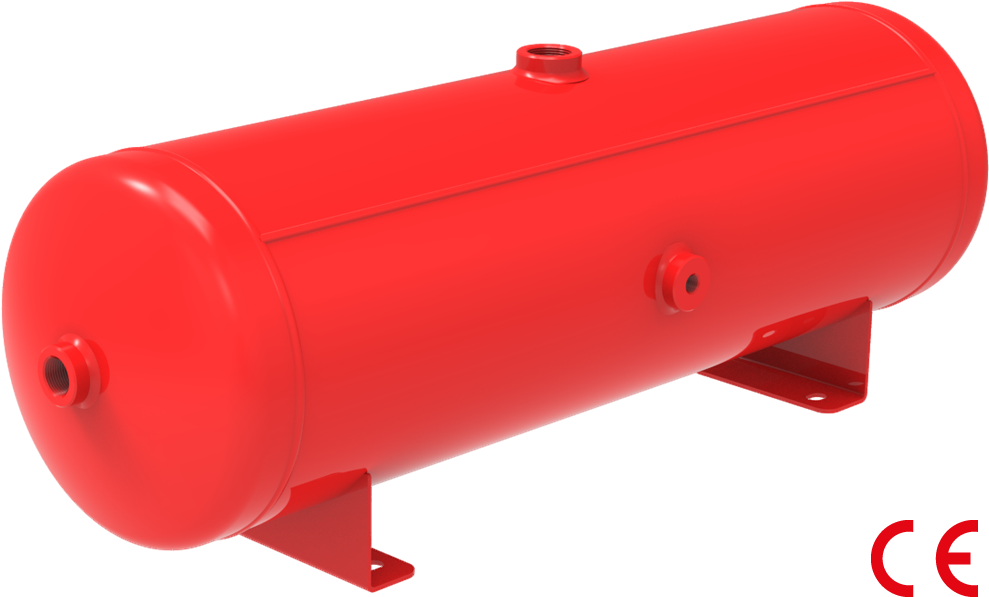 Steel Air Reservoir With Brackets 20 Litre Ø 206mm - Plastic Clipart (1021x627), Png Download