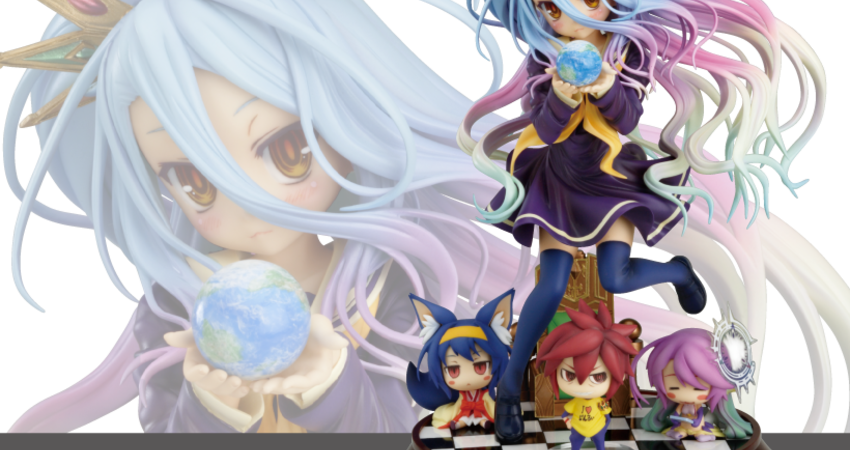 《no Game No Life 遊戲人生》白預定2018年1月再販 - Action Figure No Game No Life Clipart (850x450), Png Download