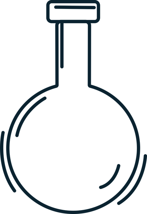 Bottle Glass Apothercary Pharmacy Icon Outline - Circle Clipart (495x720), Png Download