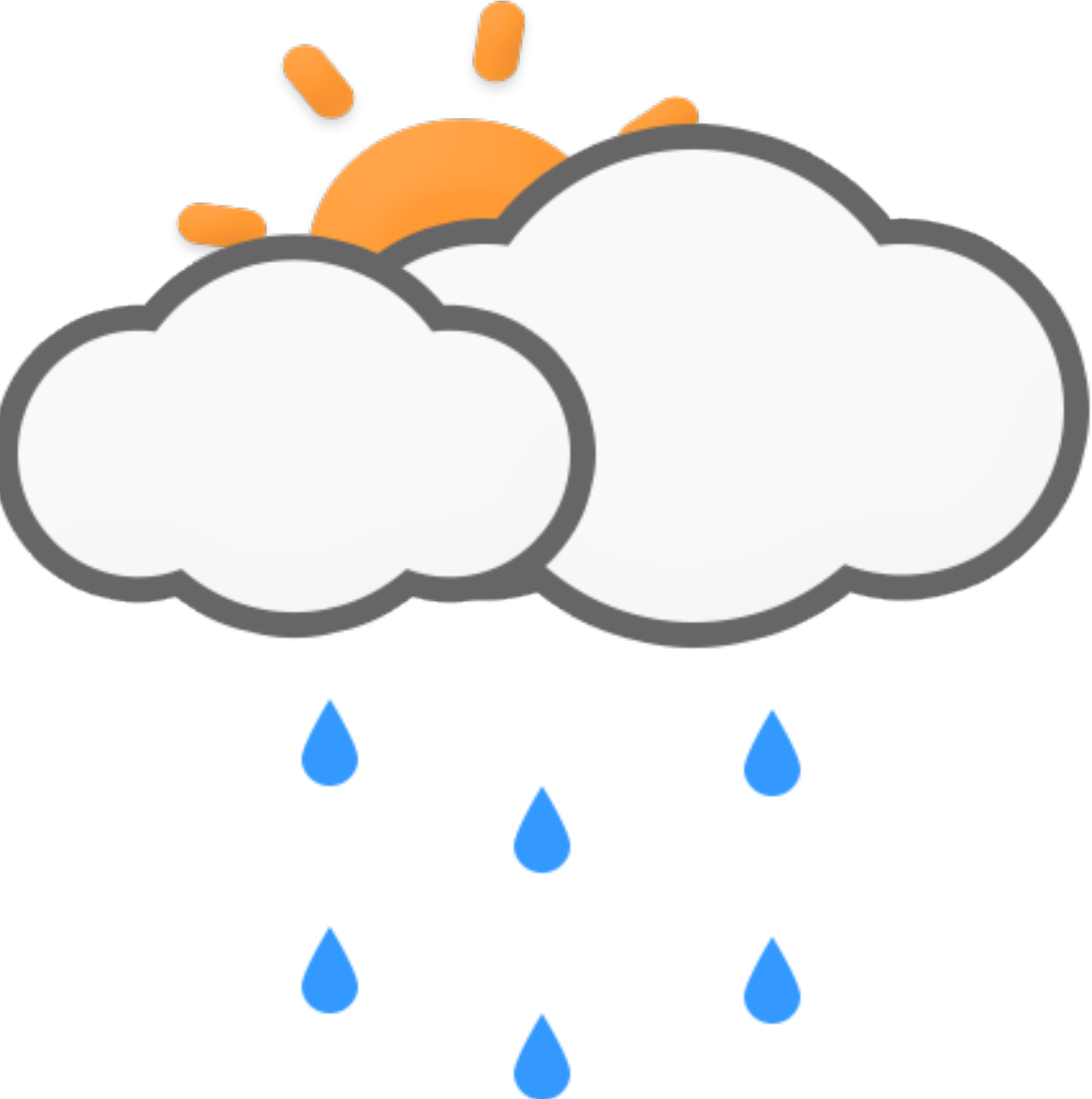 Mostly Cloudy W/ Showers - Cairns Weather 14 Day Forecast Clipart (1788x1800), Png Download