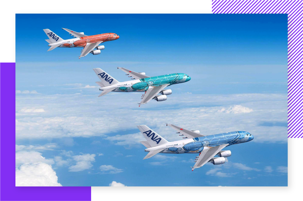 We Know What Matters Most In Travel - Ana Airbus A380 Clipart (1001x666), Png Download
