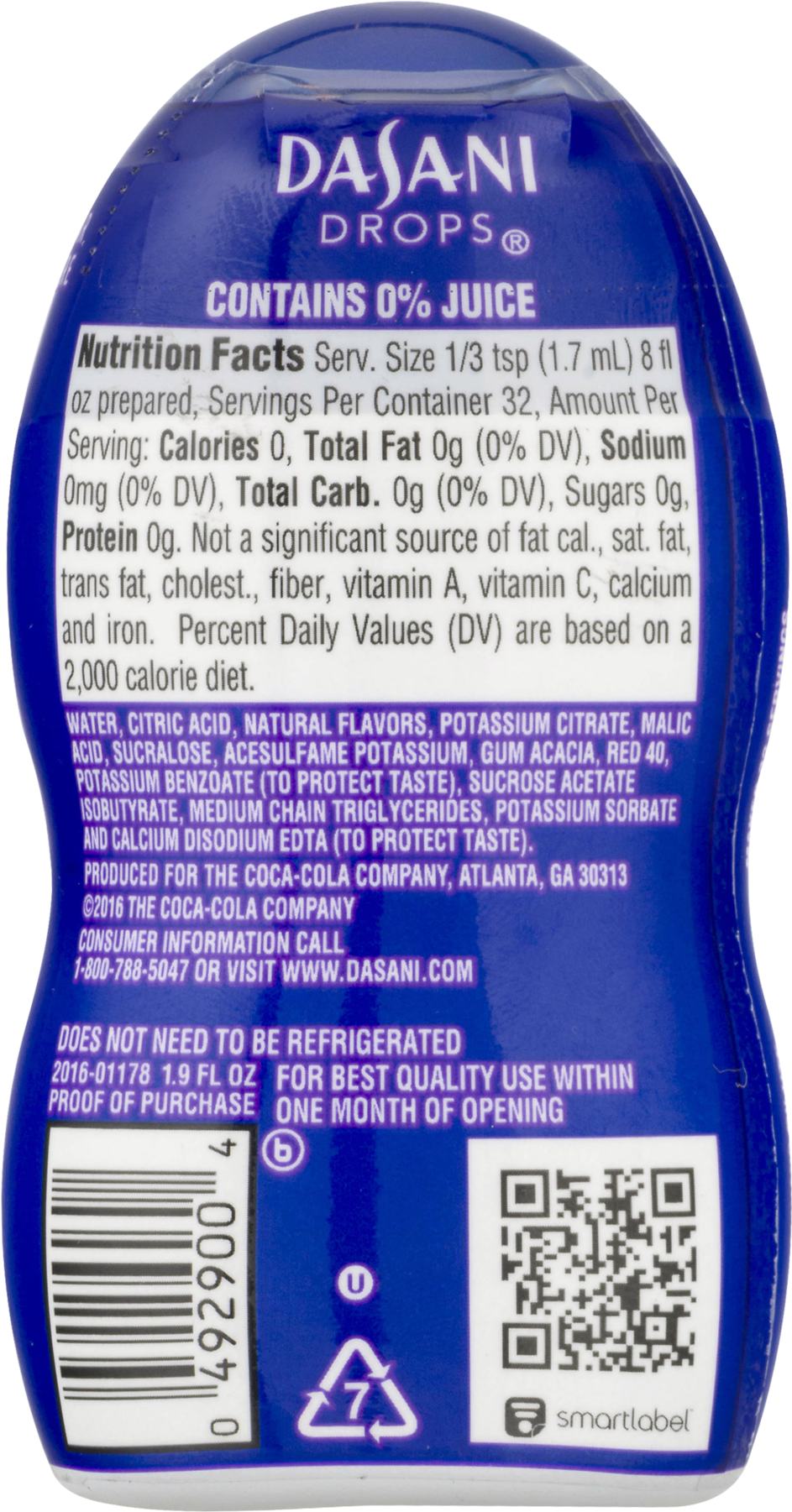 Dasani Drops Flavor Enhancer, Watermelon Punch, - Dasani Water Clipart (1800x1800), Png Download