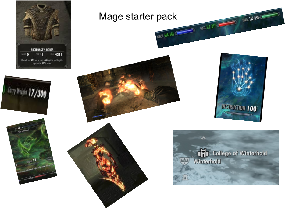 My First Meme - Skyrim Destruction Clipart (960x720), Png Download