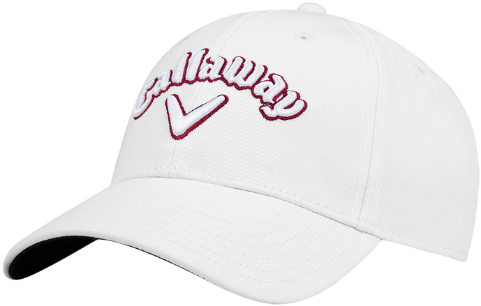 Headwear, Hat, Callaway Heritage Twill Golf Hat, White/white/red - Baseball Cap Clipart (700x700), Png Download