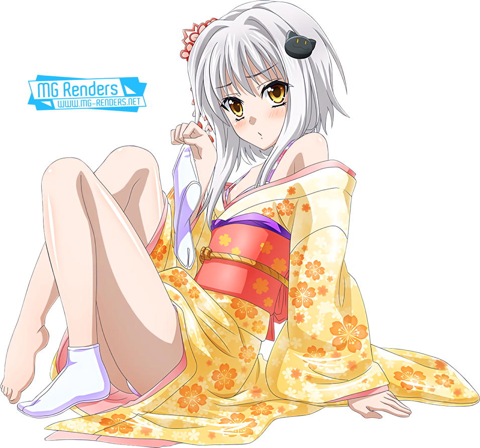 Anime Render Ecchi Transparent Background Barefoot - Highschool Dxd Koneko Feet Clipart (956x893), Png Download