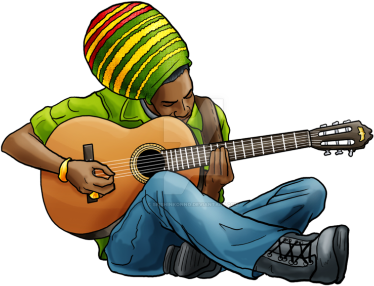 Reggae Guit - Reggae Png Clipart (776x600), Png Download