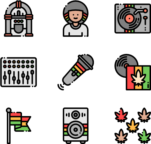 Reggae - Human Rights Vector Png Clipart (600x564), Png Download