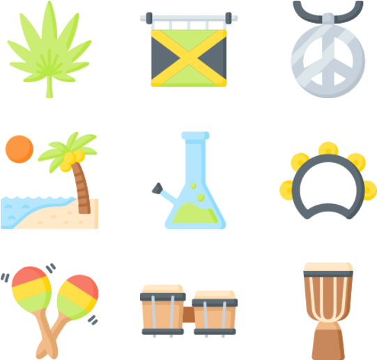 Reggae Clipart (600x564), Png Download
