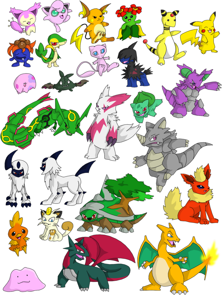 Lightning Clipart Pokemon - 25 Pokemons - Png Download (772x1025), Png Download