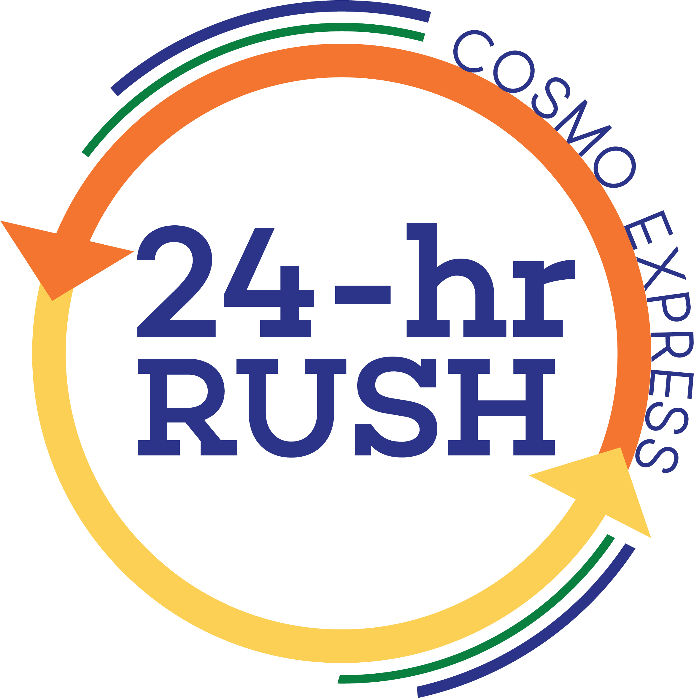 Cosmo Express 24 Hour Rush - Circle Clipart (2361x2350), Png Download