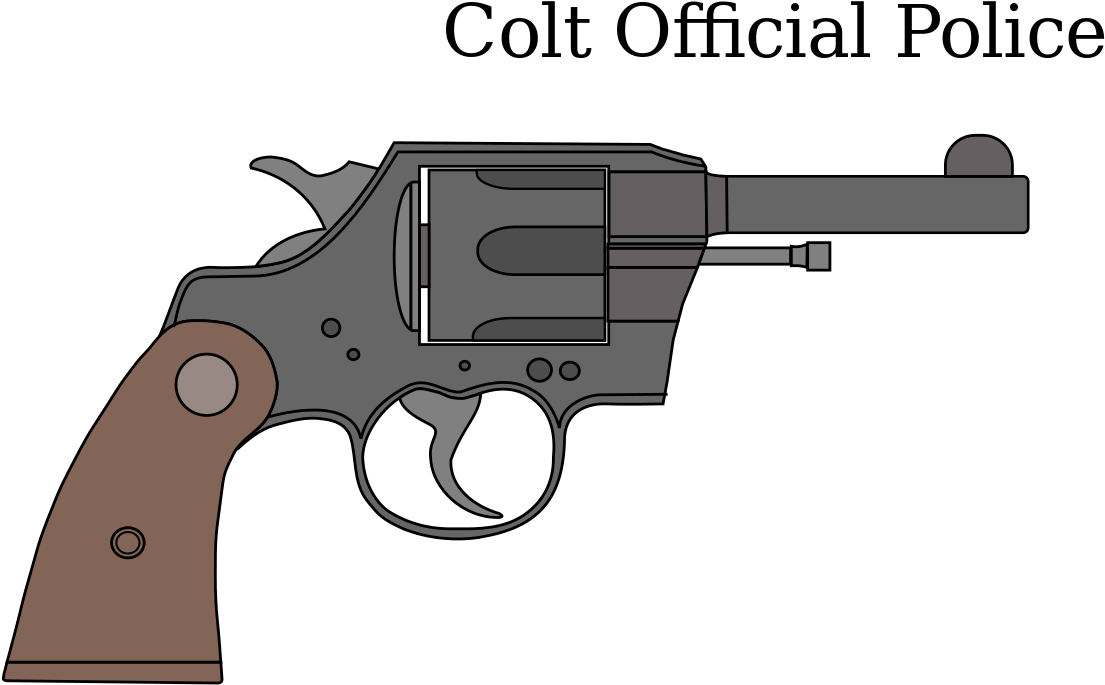 Colt Official Police-colour - .41 Colt Army Special Clipart (1280x851), Png Download
