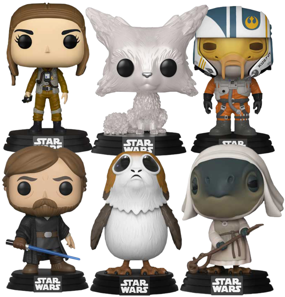 Star - Funko Pop Last Jedi Luke Clipart (929x960), Png Download