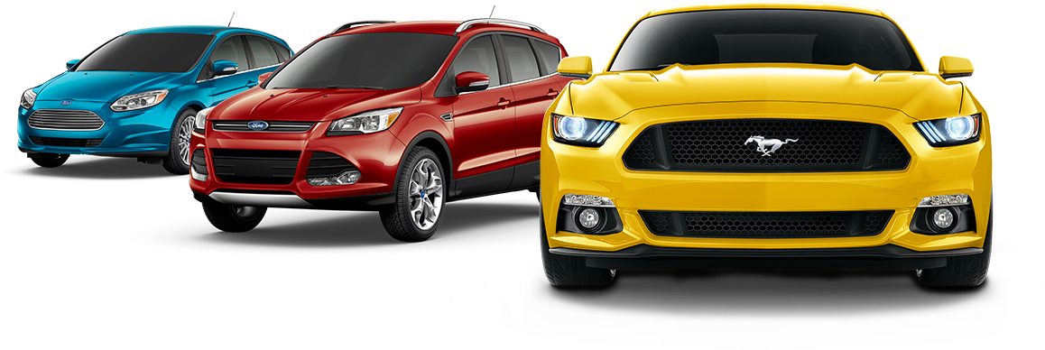 Used Ford Inventory Decatur Il - Ford Car Lineup 2018 Clipart (1209x510), Png Download